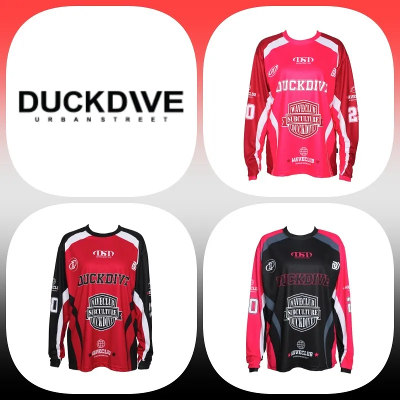 DUCKDIVE  |Unisex U-Neck Long Sleeves Long Sleeve T-shirt Logo