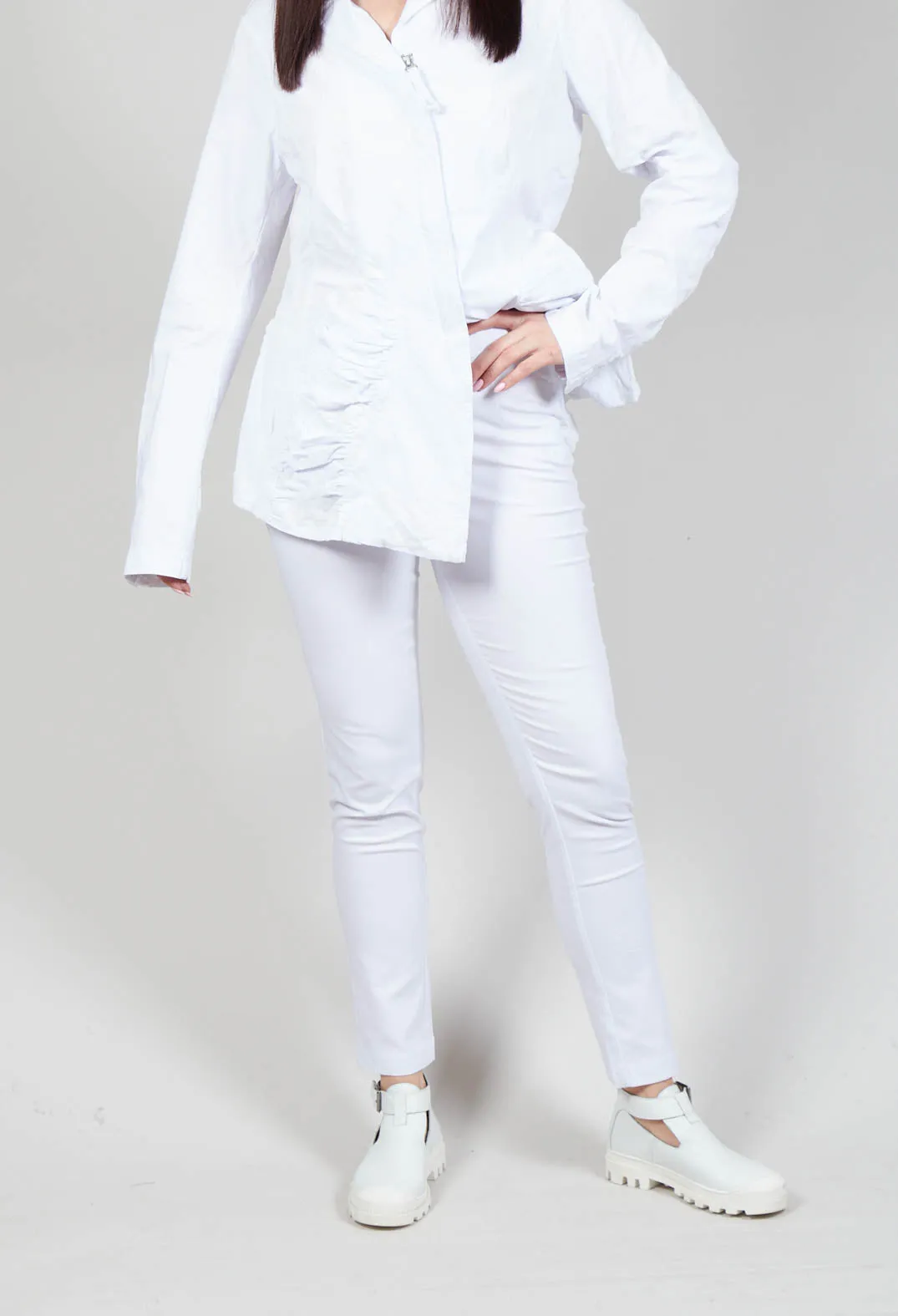 Elasticated Pants in White