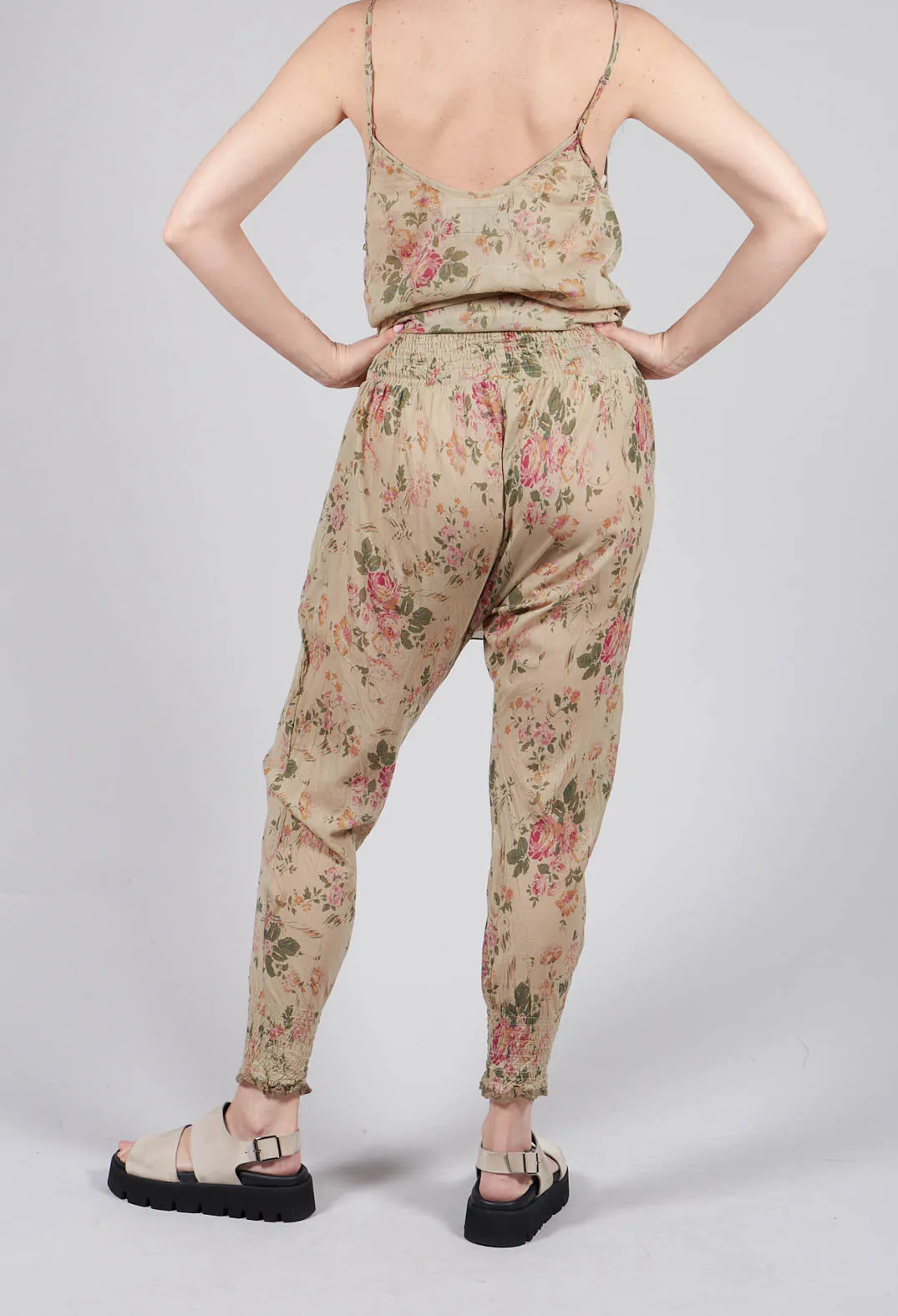 FanFan Trousers in Almond Flowers