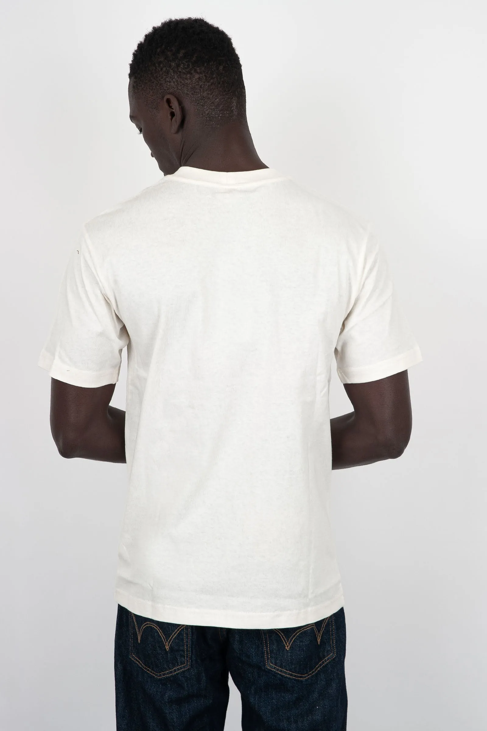 Filson T-Shirt Embroidered Pocket Cotone Bianco Off