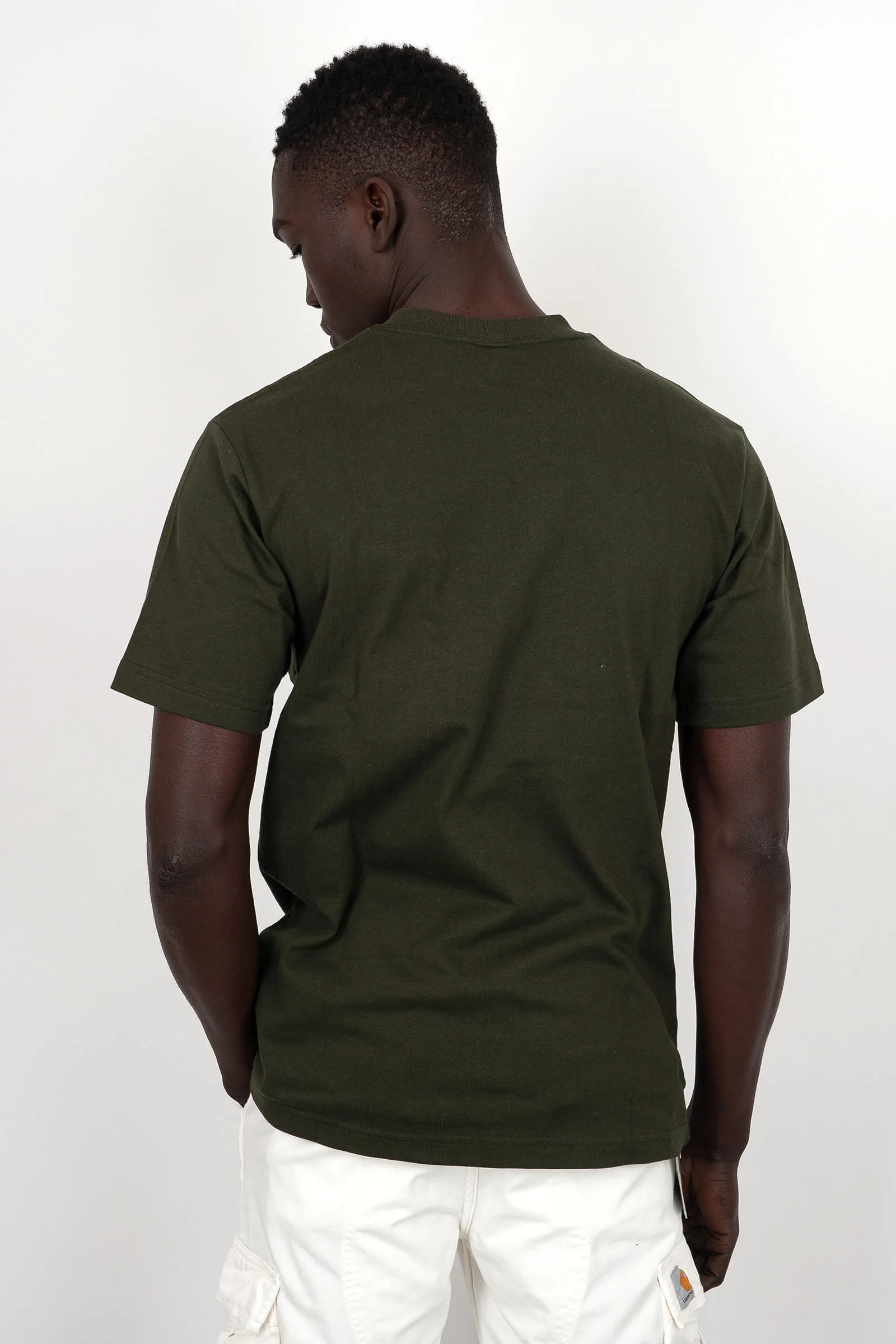 Filson T-shirt Embroidered Pocket Cotone Verde Scuro