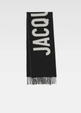 Fringe Logo Scarf - Black