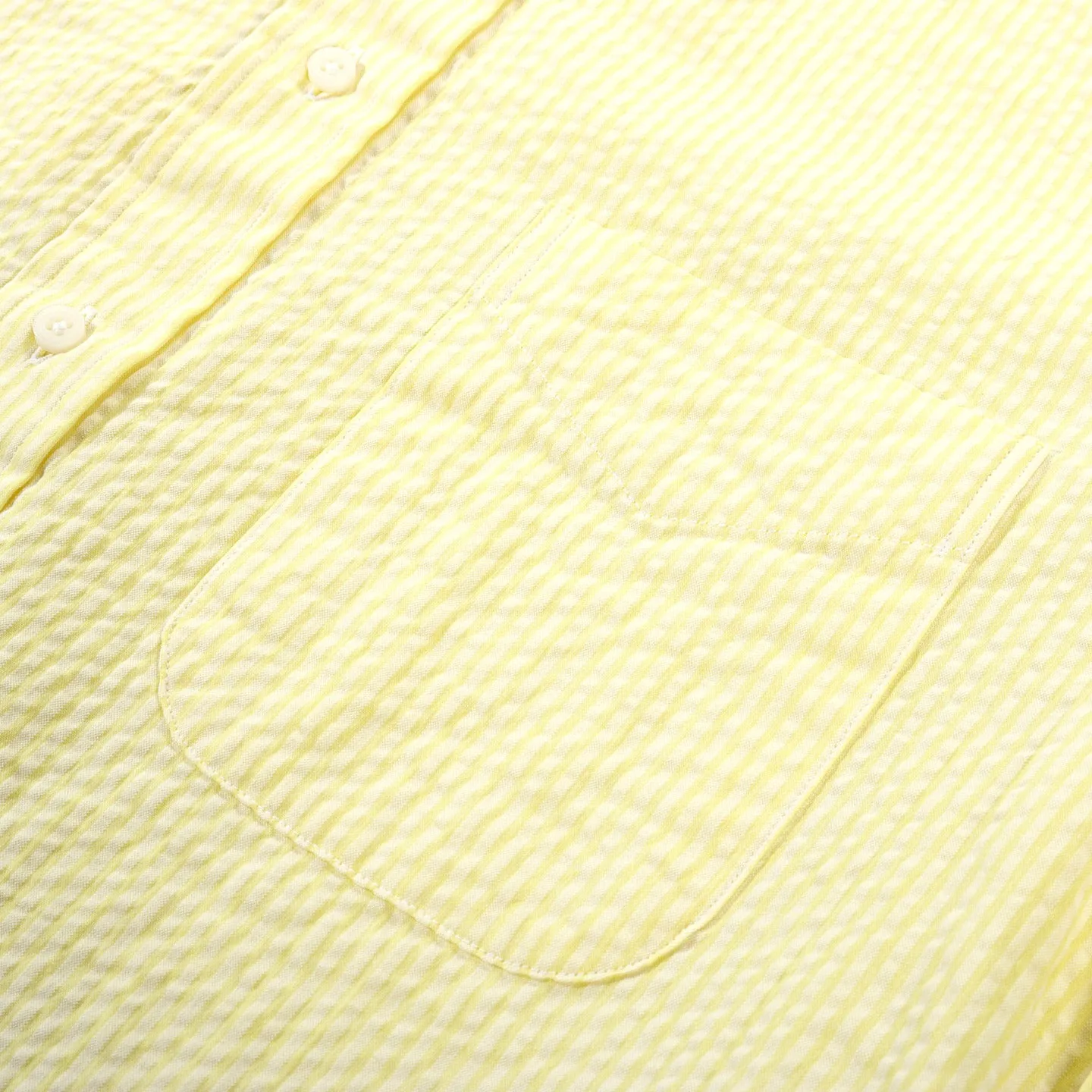 GITMAN VINTAGE BUTTON DOWN YELLOW TONAL STRIPE SEERSUCKER