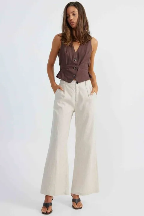 HALE LINEN PANTS NATURAL