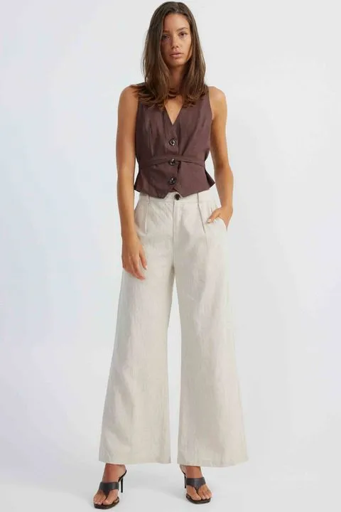 HALE LINEN PANTS NATURAL