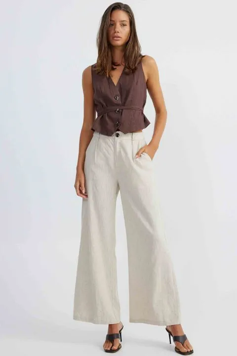 HALE LINEN PANTS NATURAL