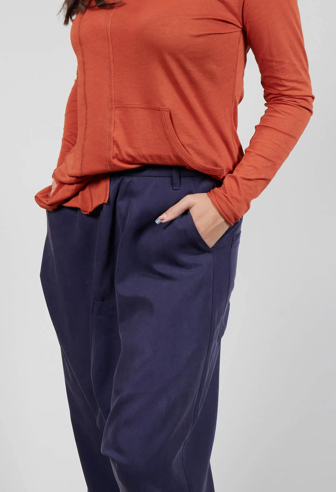 Hang Loose Trousers in Blueberry