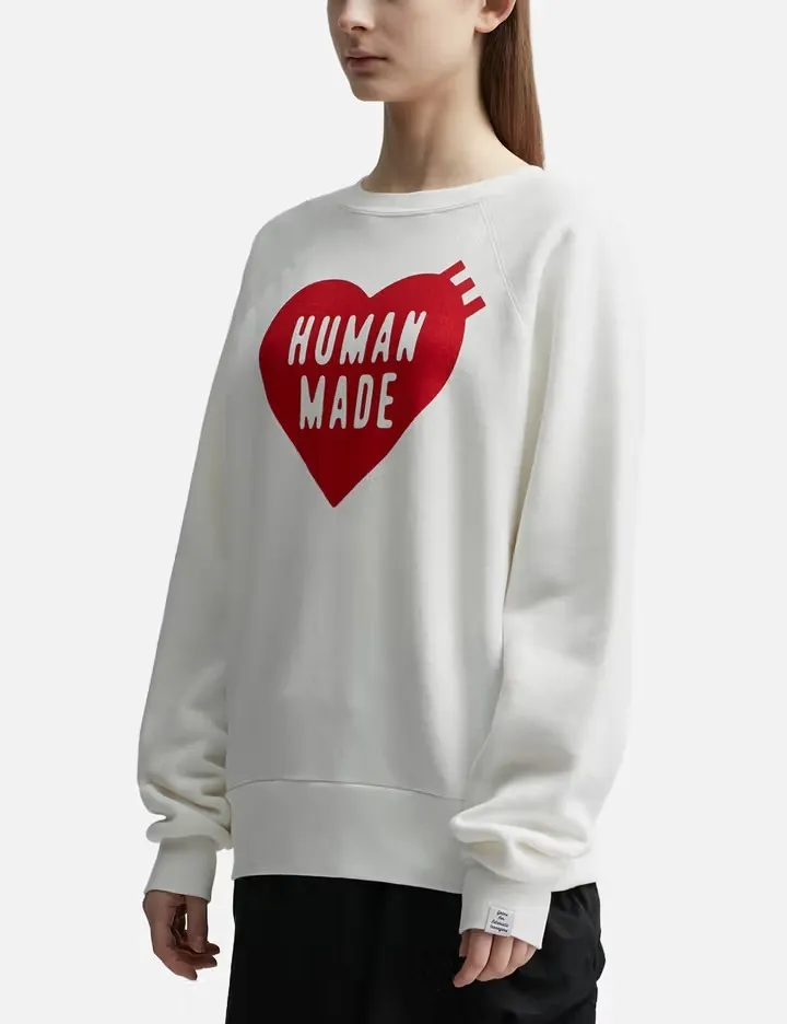 HUMAN MADE  |Crew Neck Unisex Street Style Long Sleeves Plain Cotton