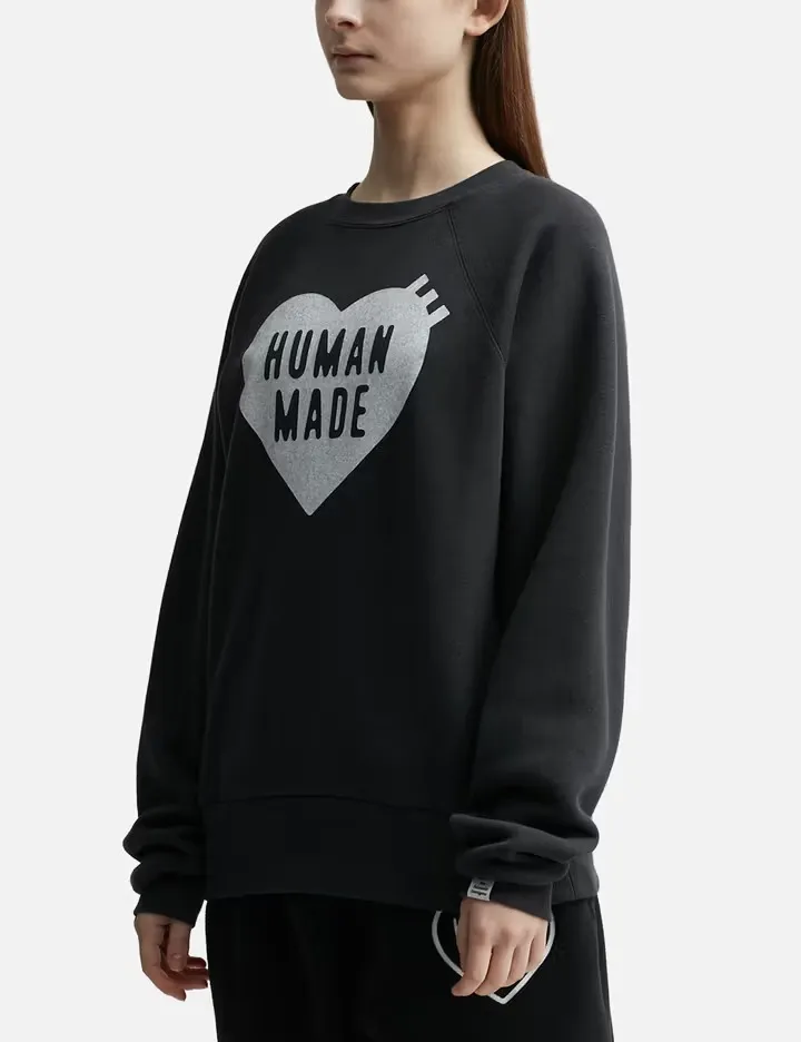 HUMAN MADE  |Crew Neck Unisex Street Style Long Sleeves Plain Cotton