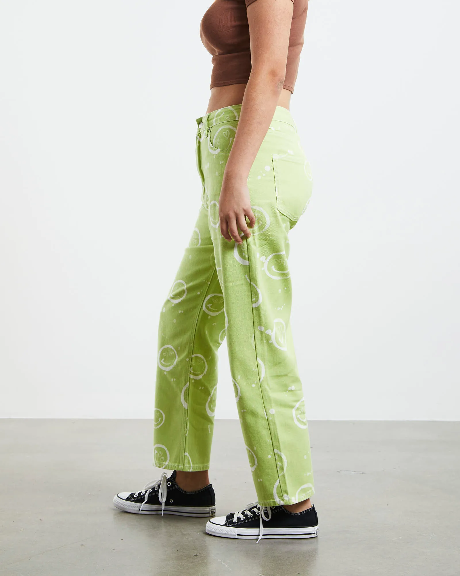 Insight Happy Days Straight Leg Jeans Green