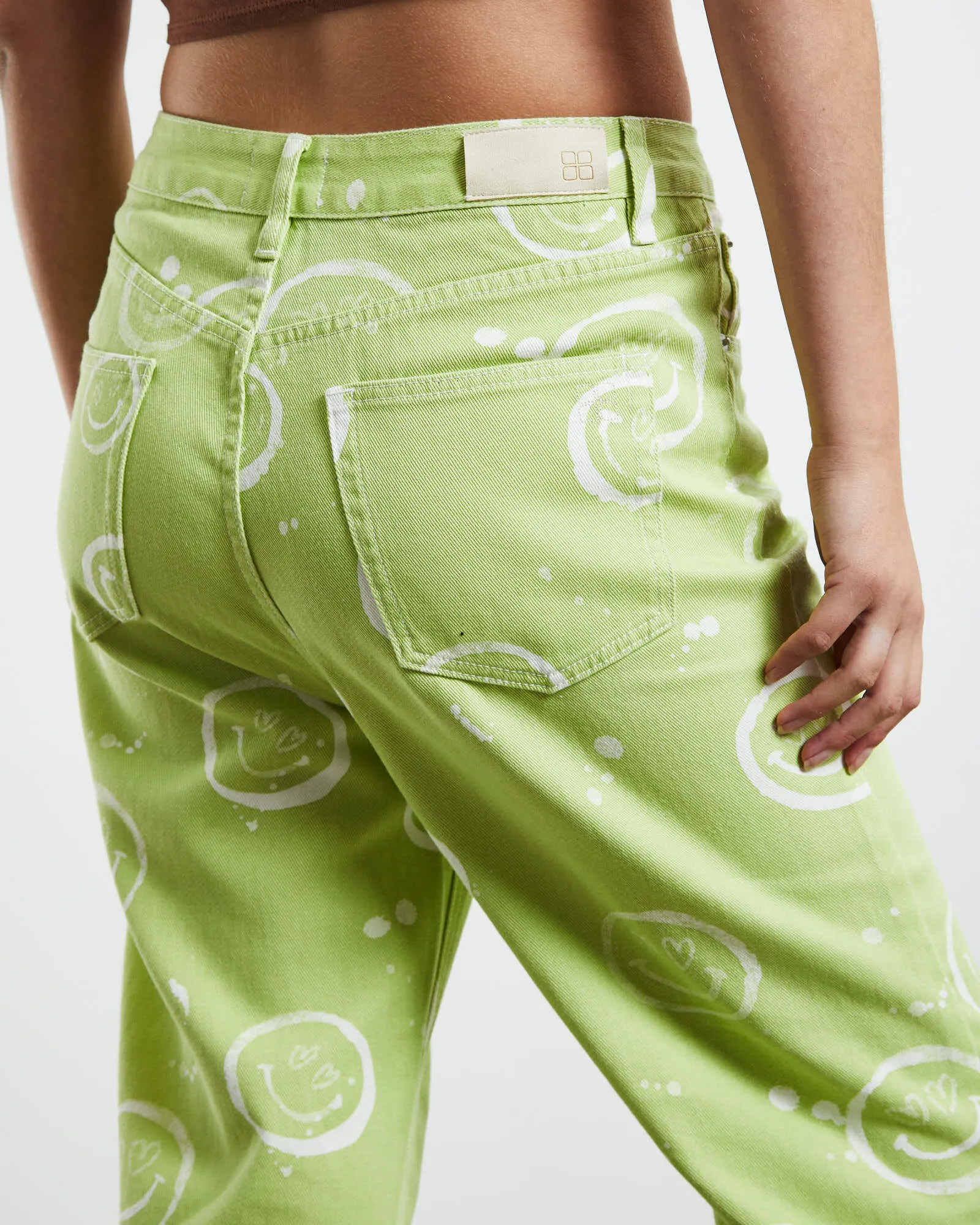 Insight Happy Days Straight Leg Jeans Green