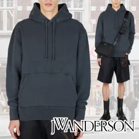 J W ANDERSON  |Pullovers Street Style Long Sleeves Cotton Logo Designers