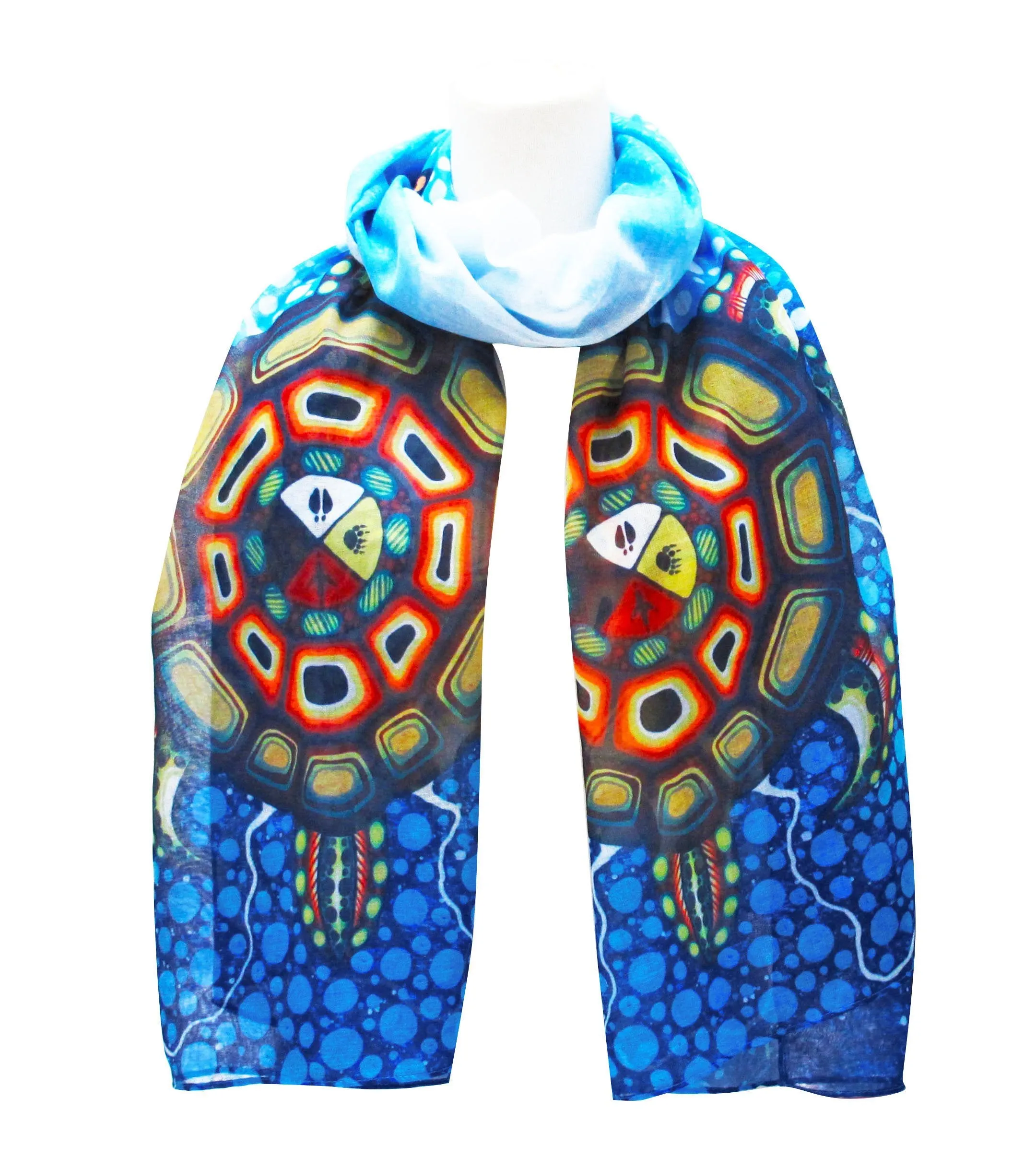 James Jacko Medicine Turtle Artist Scarf