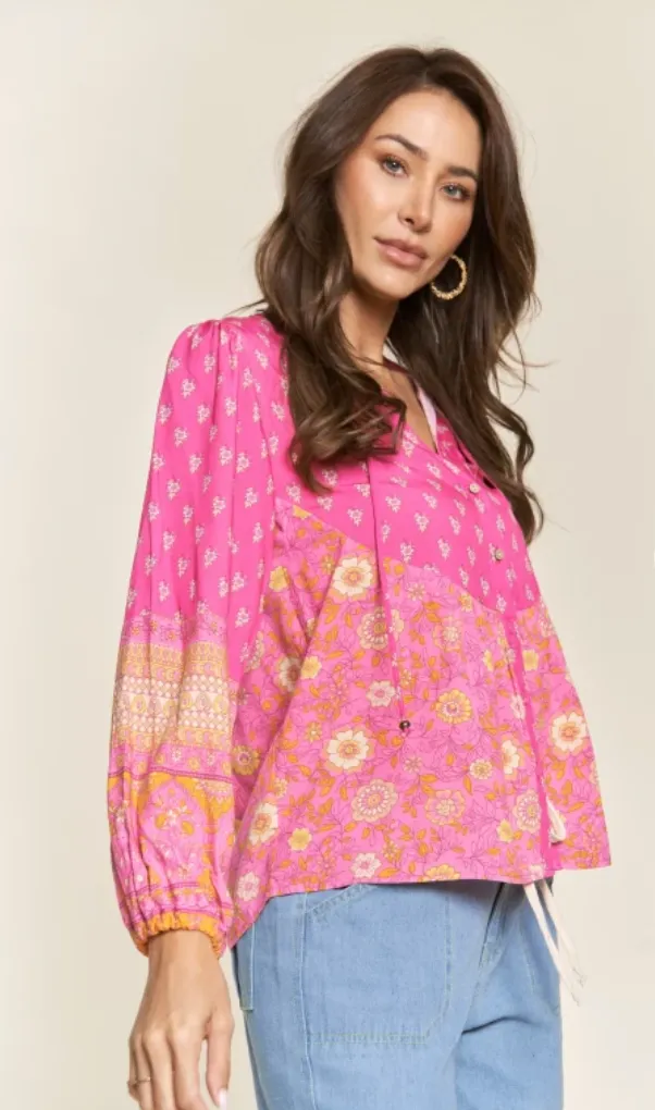 J.Anna- Printed Blouse