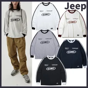 JEEP  |Unisex Street Style Long Sleeves Cotton Long Sleeve T-shirt