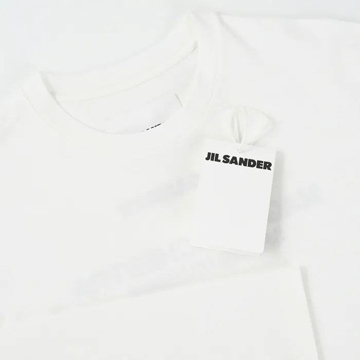 Jil Sander  |Crew Neck Long Sleeves Plain Cotton Long Sleeve T-shirt Logo