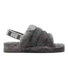 Kids Fluff Yeah Slide - Charcoal