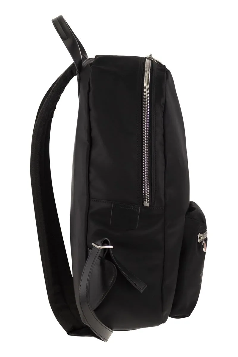 KITON Urban Nylon-Leather Hybrid Backpack W 33 x H 40 x D 16 cm