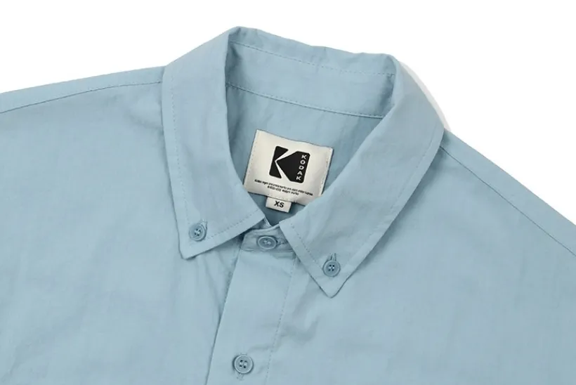 KODAK  |Casual Style Street Style Long Sleeves Plain Cotton