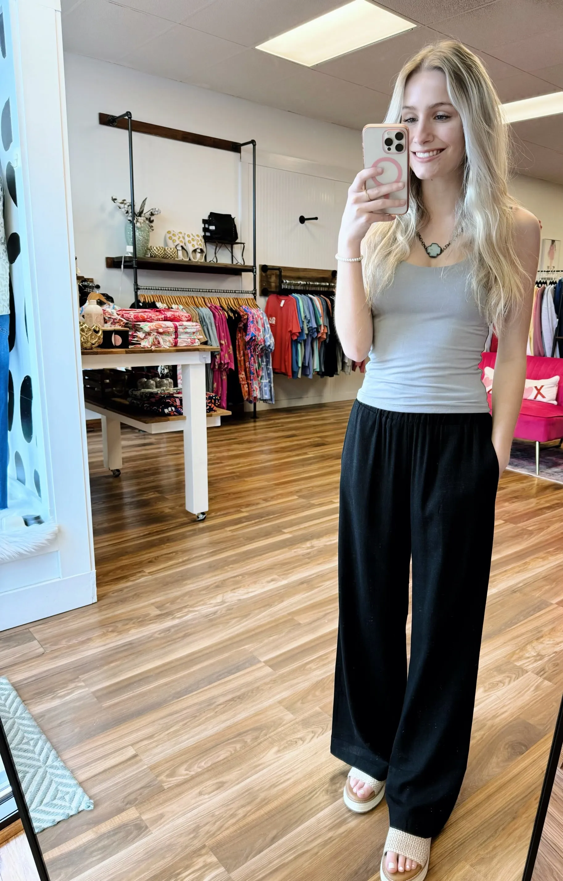 Linen Wide Leg Pants