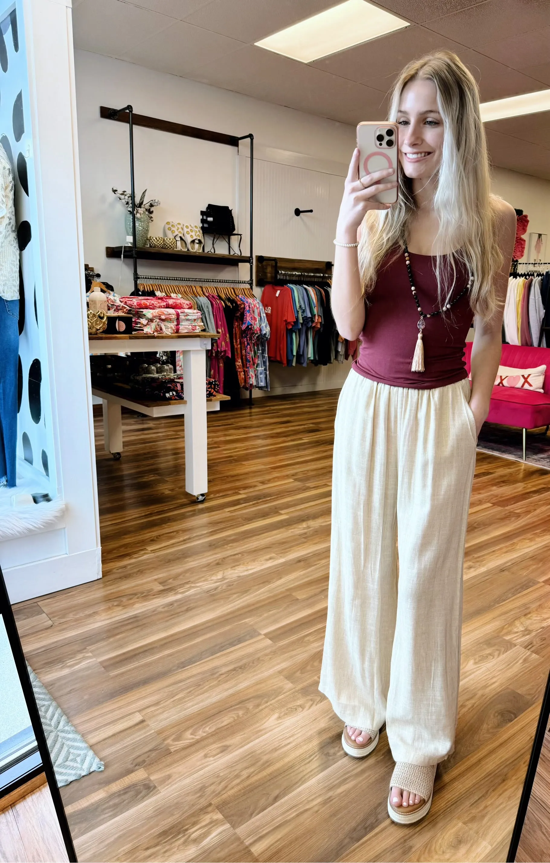 Linen Wide Leg Pants