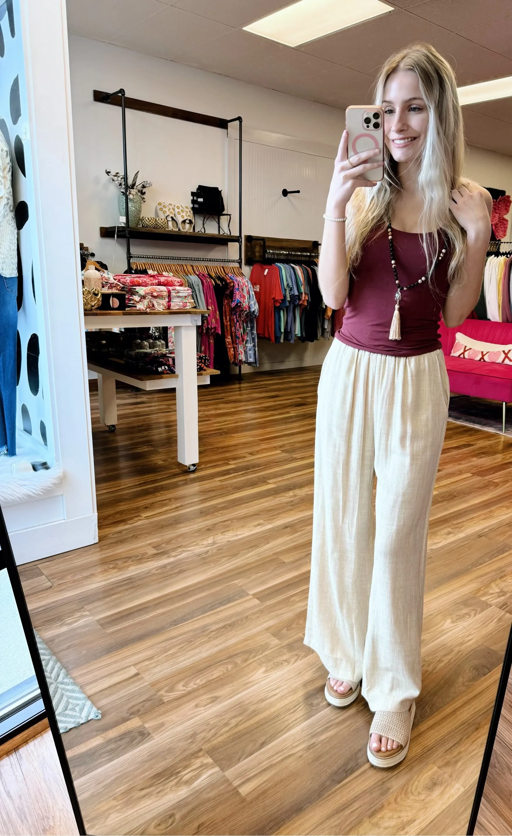 Linen Wide Leg Pants