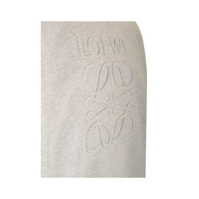 LOEWE  |Crew Neck Pullovers Long Sleeves Plain Cotton Logo Luxury