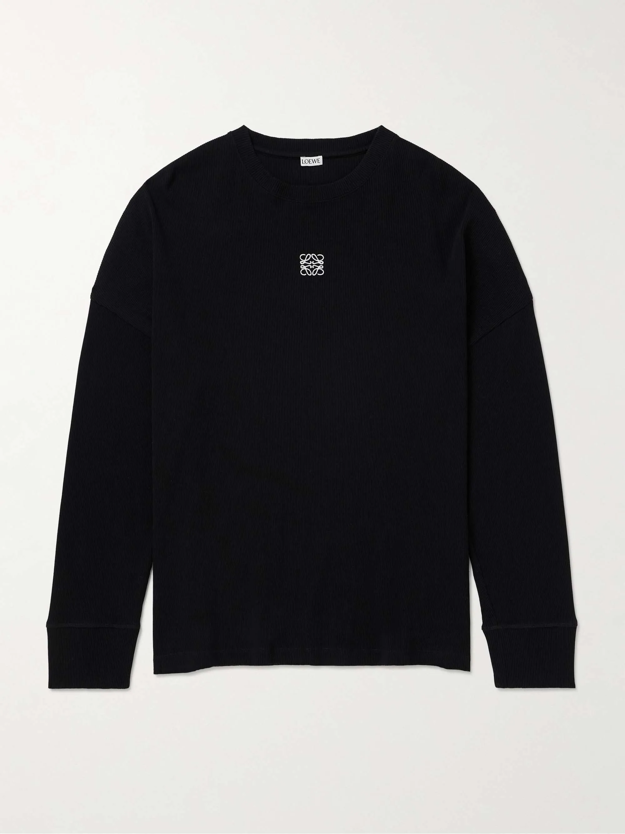 LOEWE  |Street Style Long Sleeves Cotton Long Sleeve T-shirt Logo