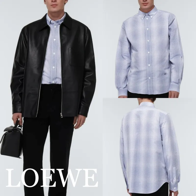 LOEWE  |Unisex Street Style Long Sleeves Cotton Luxury