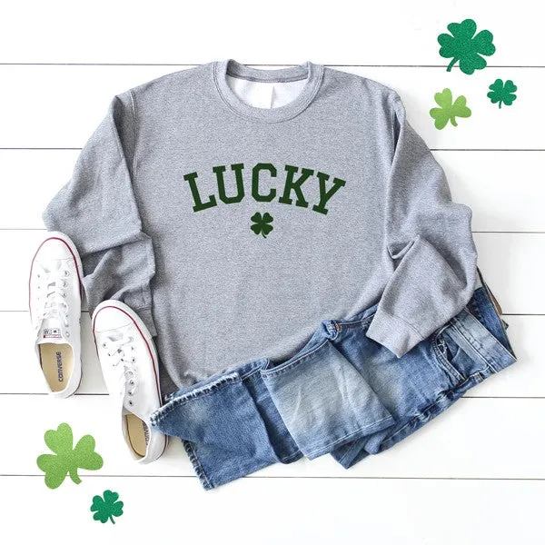 Lucky Varsity Clover Graphic Sweatshirt