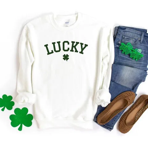 Lucky Varsity Clover Graphic Sweatshirt