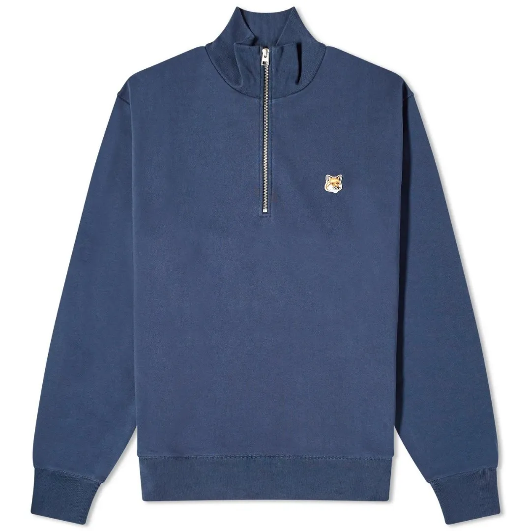 MAISON KITSUNE  |Pullovers Unisex Long Sleeves Plain Other Animal Patterns