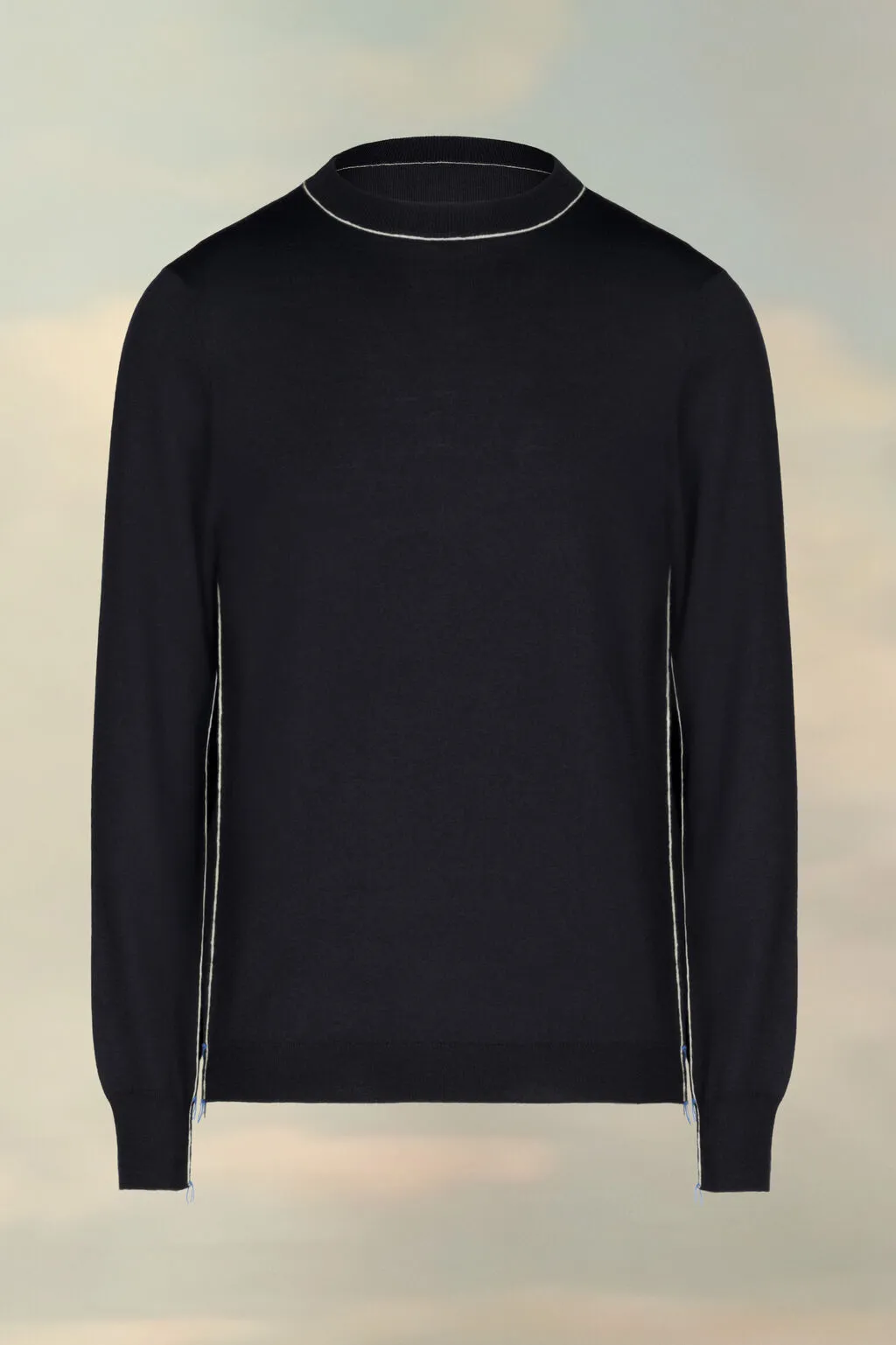 Maison Margiela  |Pullovers Wool Long Sleeves Plain Cotton Long Sleeve T-shirt