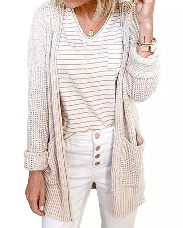 Makayla Waffle Pocket Cardigan