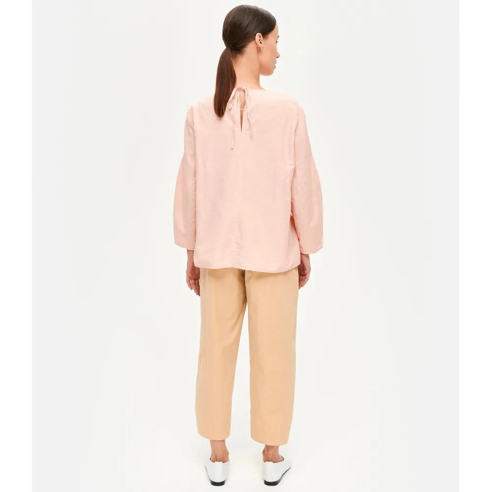 marimekko  |Crew Neck Linen Long Sleeves Plain Cotton Medium