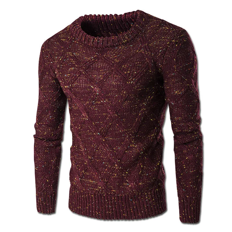 Men Knitted Sweaters and Pullovers Hombre Men's Casual Slim Fit Long Sleeved O Neck Sweaters Outwear Hombre SM6