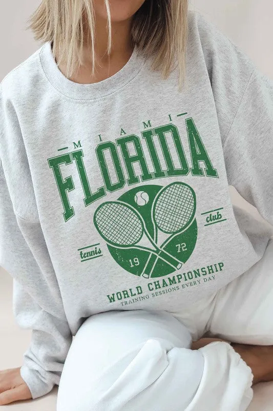 MIAMI FLORIDA TENNIS CLUB Graphic Sweatshirt