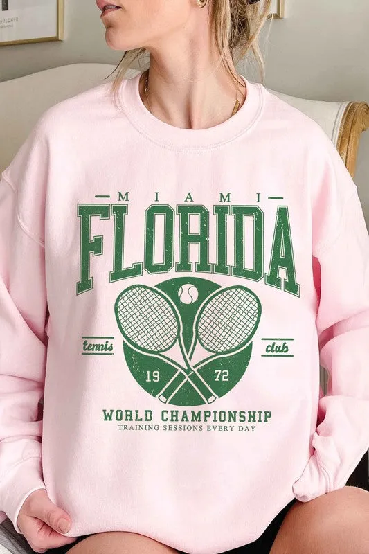 MIAMI FLORIDA TENNIS CLUB Graphic Sweatshirt