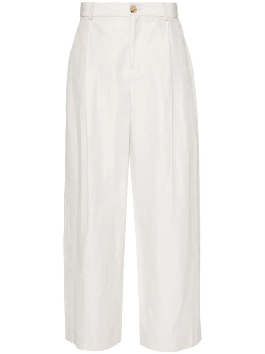 MID-RISE WIDE-LEG TROUSERS