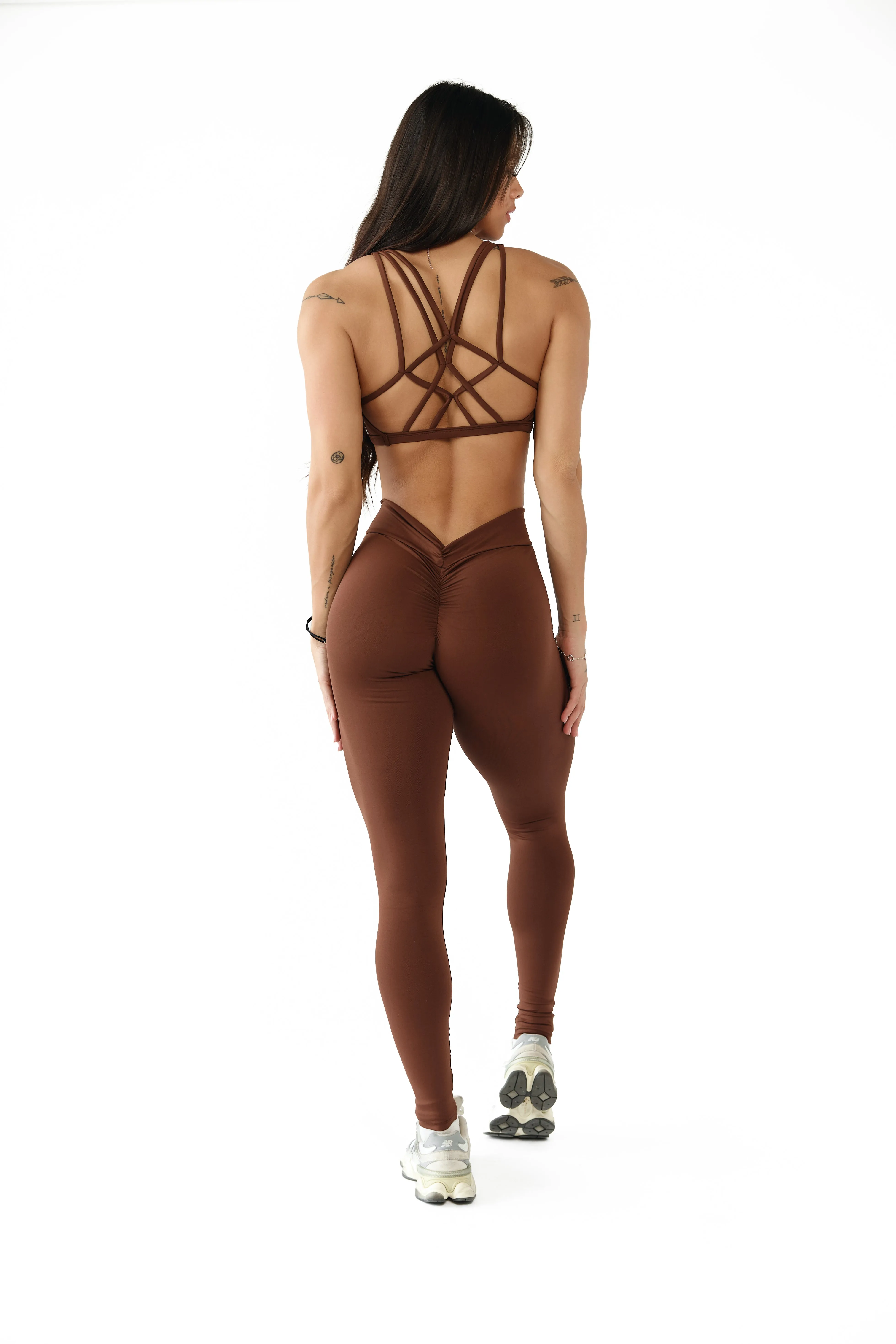 Mocha Butt Scrunch Leggings