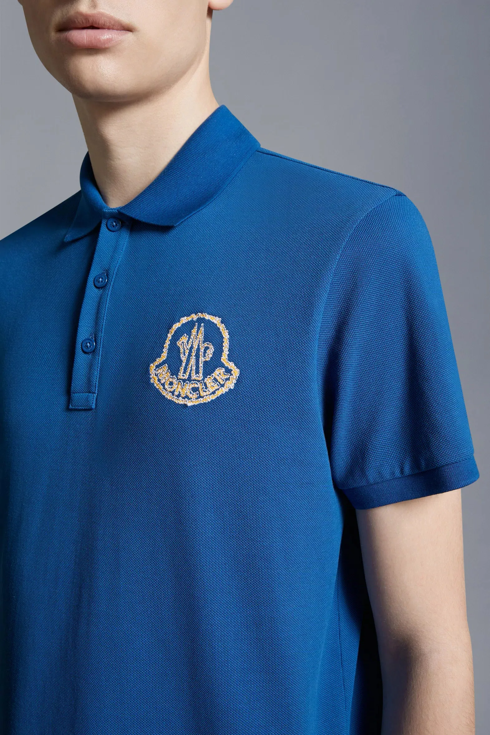 MONCLER  |Embroidered Logo Polo Shirt