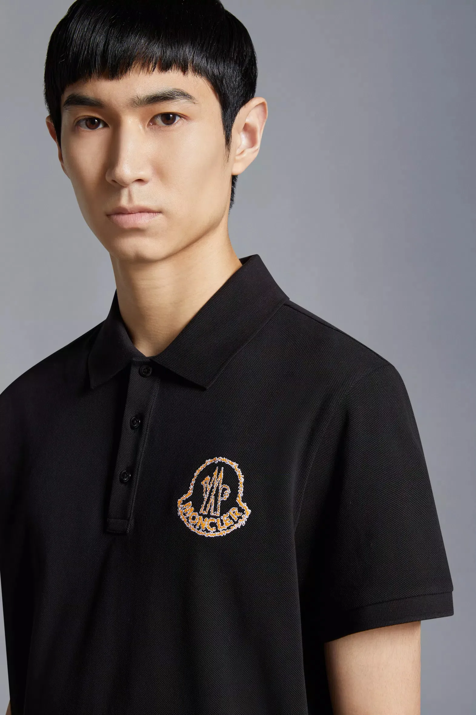 MONCLER  |Embroidered Logo Polo Shirt