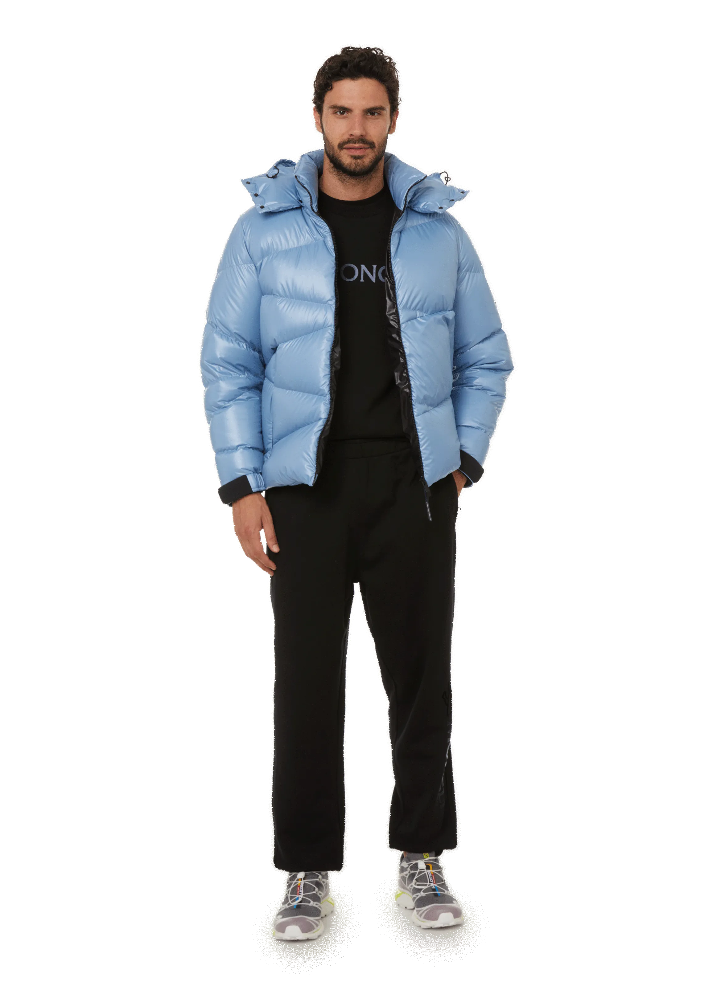 MONCLER  Polyamide down jacket - Blue