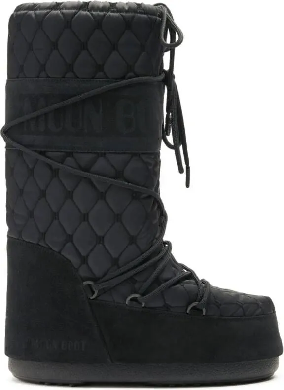 Moon Boot Icon quilted snow boots Black