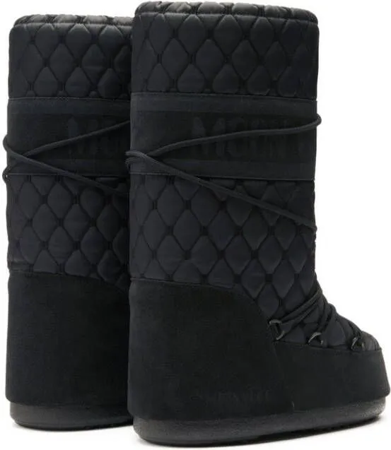 Moon Boot Icon quilted snow boots Black