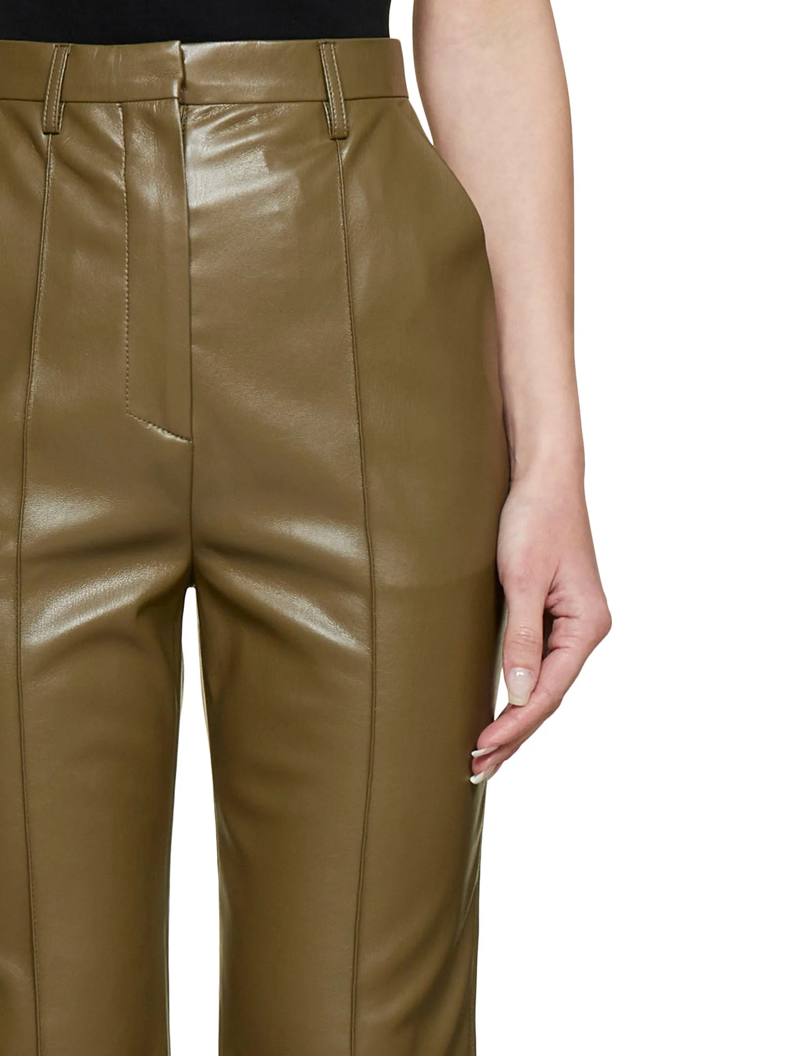 Nanushka High-Waisted Flared Trousers