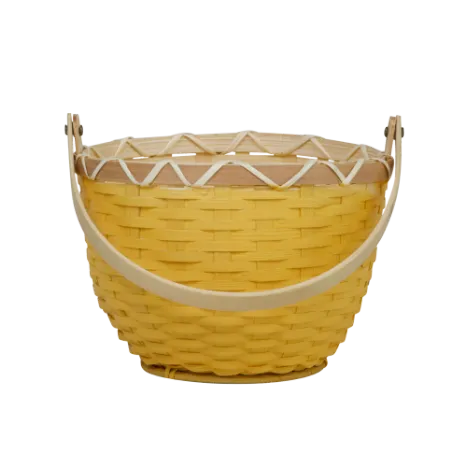 Olli Ella Small Blossom Basket - Mustard