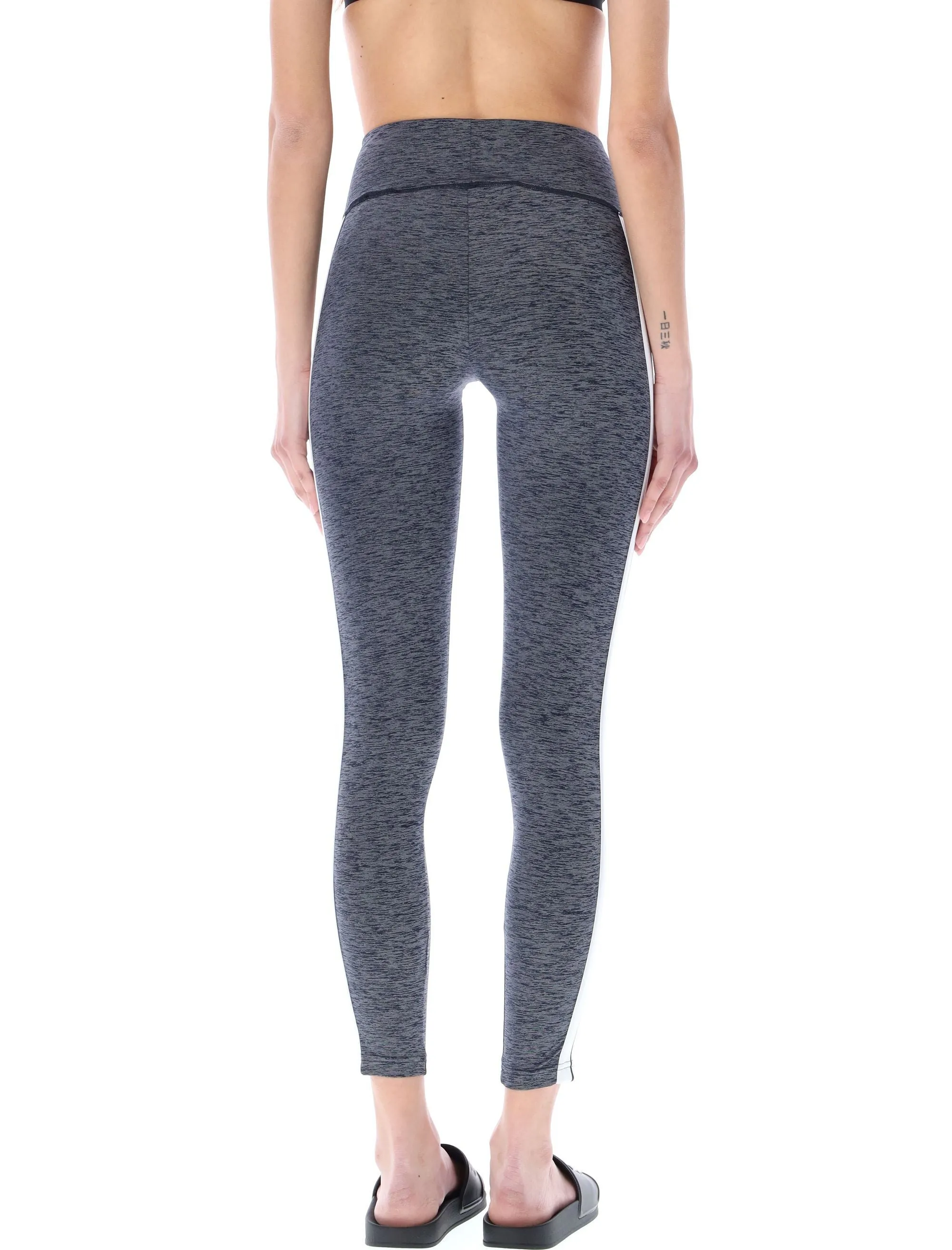 Palm Angels Logo Printed Side-Stripe Leggings