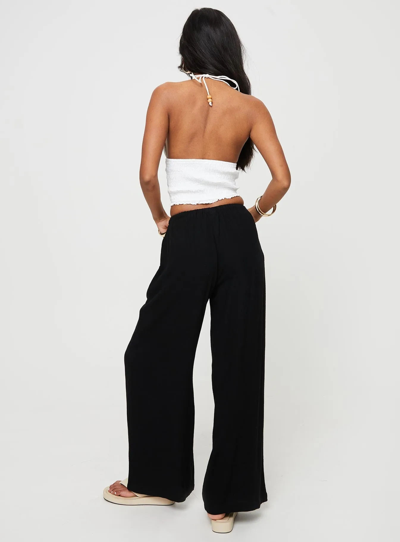 Parklea Linen Blend Pants Black