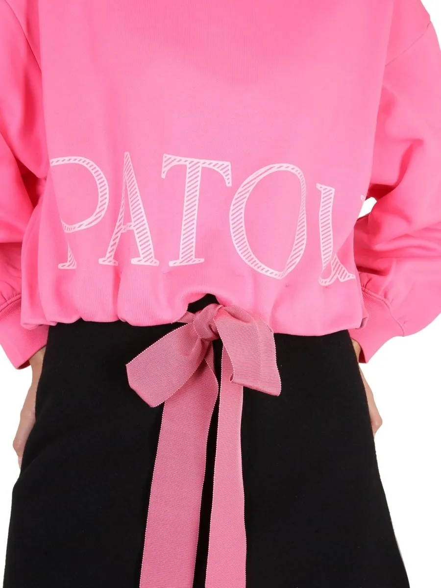 PATOU  |Street Style Long Sleeves Plain Cotton Medium